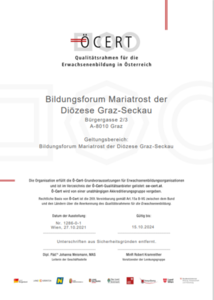 ÖCERT / Bildungsforum Mariatrost